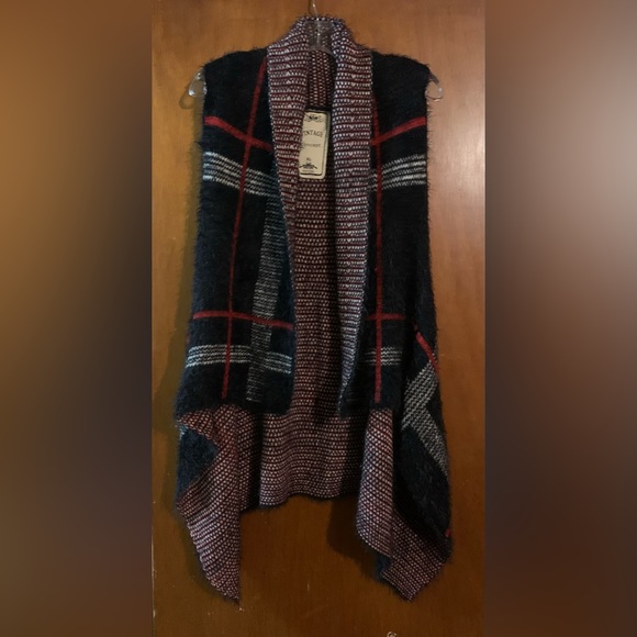 Vintage Concept sweater vest red/black/white - Picture 1 of 4